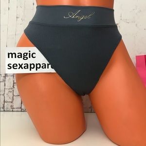 VS S M L XL MODAL SUPER SOFT LOGO THONG PANTY MODAL GRAY